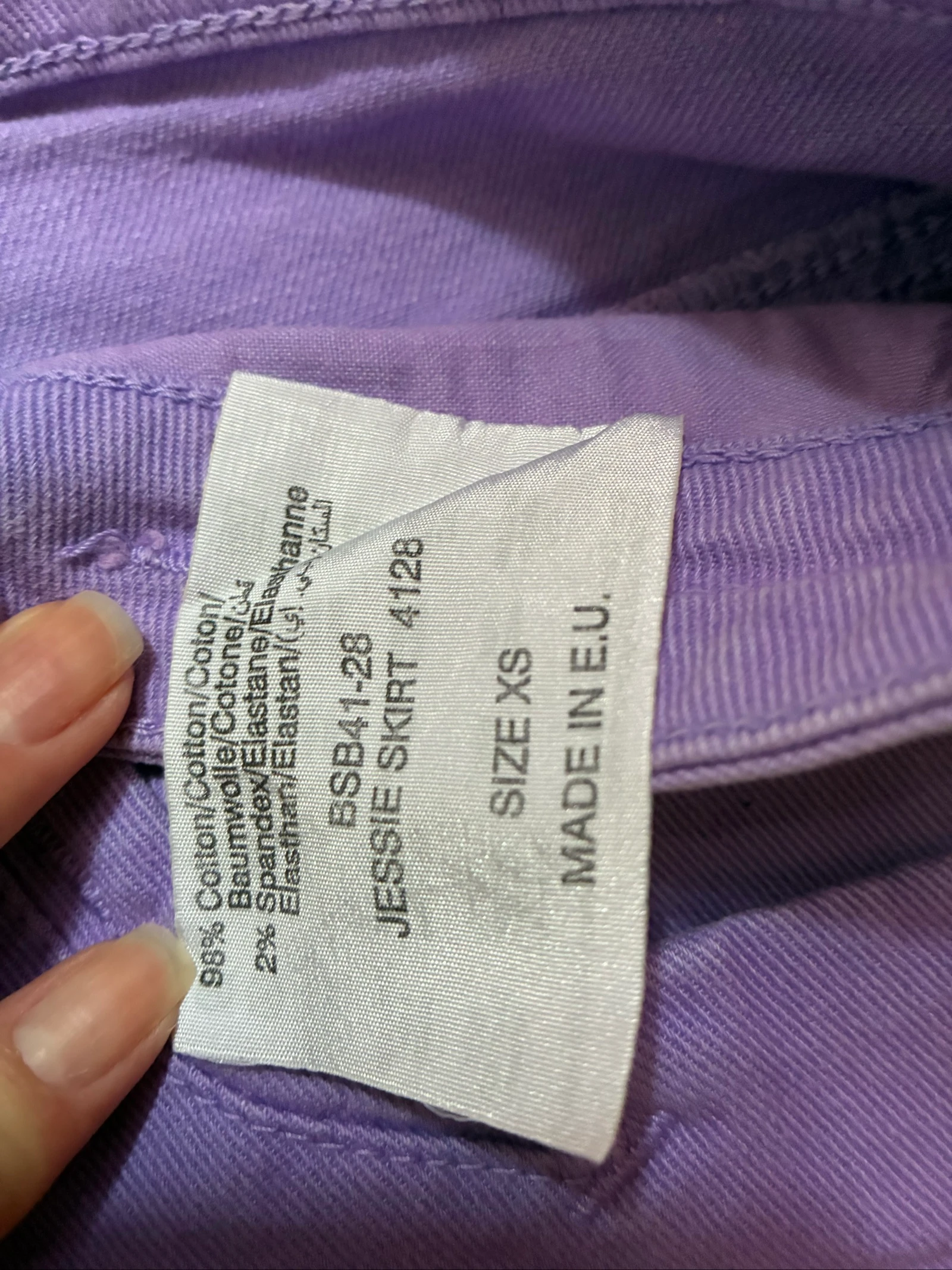 Jupe mauve jeans BSB – photo 6